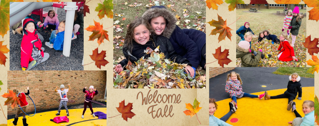 students playing outside